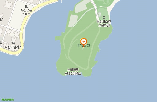 동백섬 위치